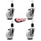 Service Caster 4'' Nylon Wheel Swivel 1-1/2'' Expanding Stem Caster Set, 4PK SCC-EX20S414-NYS-112-4 - alternate 3